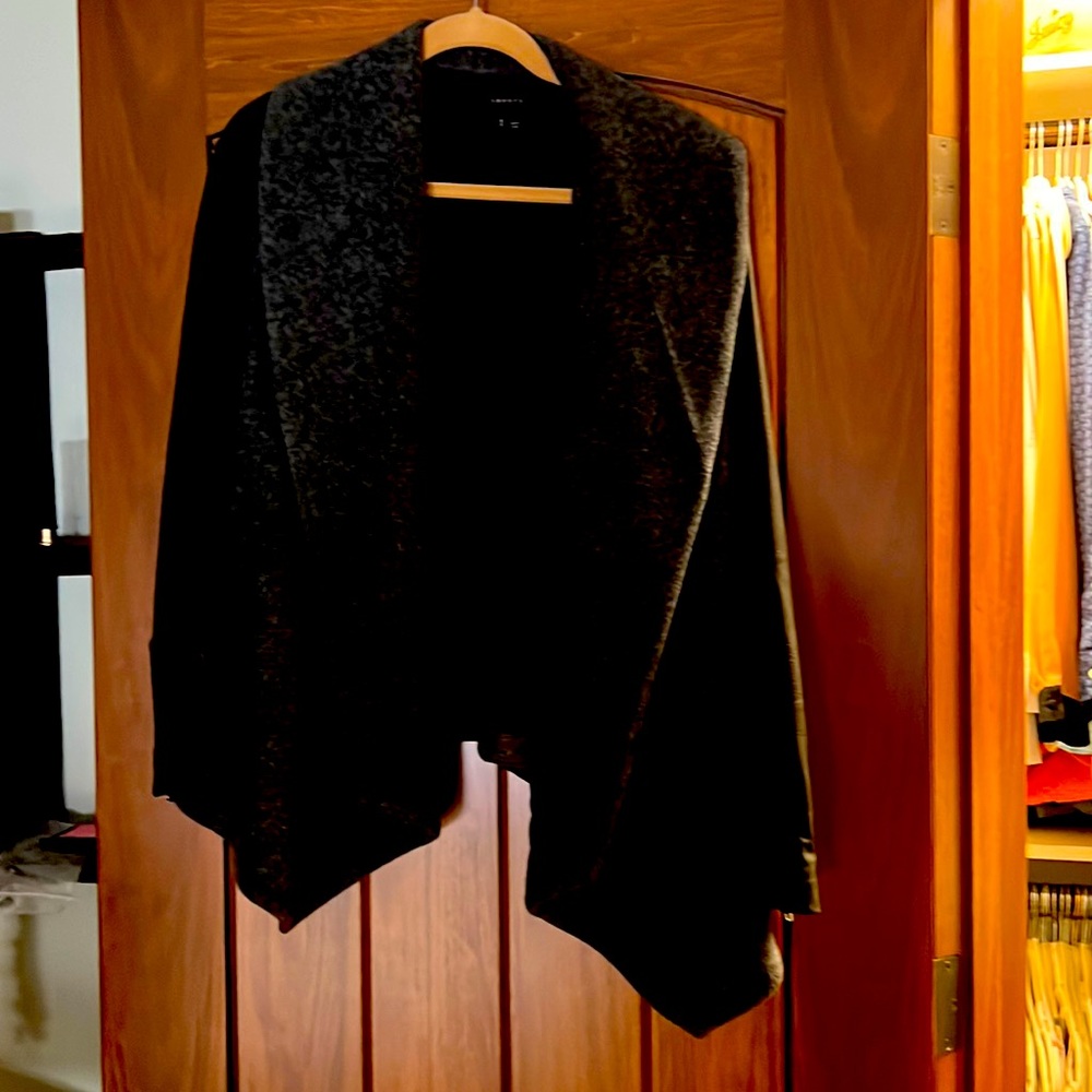 Theory Lapel leather sleeves